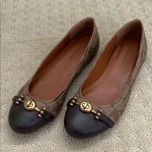 Coach Brown Flats Size 6.5